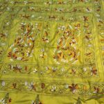 Mustard Green Kathan Stitch - Aachal