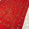 Red Kathan Stitch Art Silk - Aachal