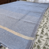 Linen Pastle Blue Border