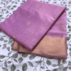 Pastle Pink Tissue Maheshwari Silk Whole Saree