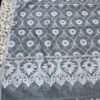 grey jamdani weave unstitched salwar suit with dupatta