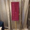 purple cotton handloom saree close up
