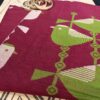 handloom purple saree artistic bird pattern