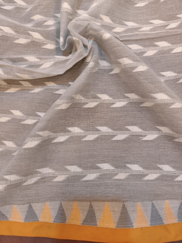 handloom cotton saree pastel dual color - blouse piece