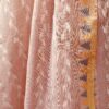 yellow pink cotton saree woven geometric motifs